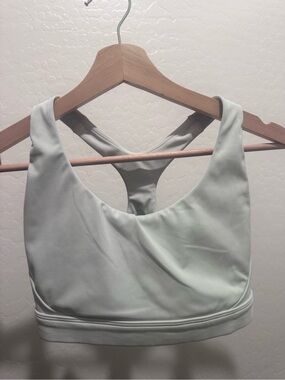 Athleta Light Mint Racerback Sports Bra